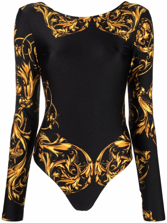 VERSACE WOMEN Baroque Print Black