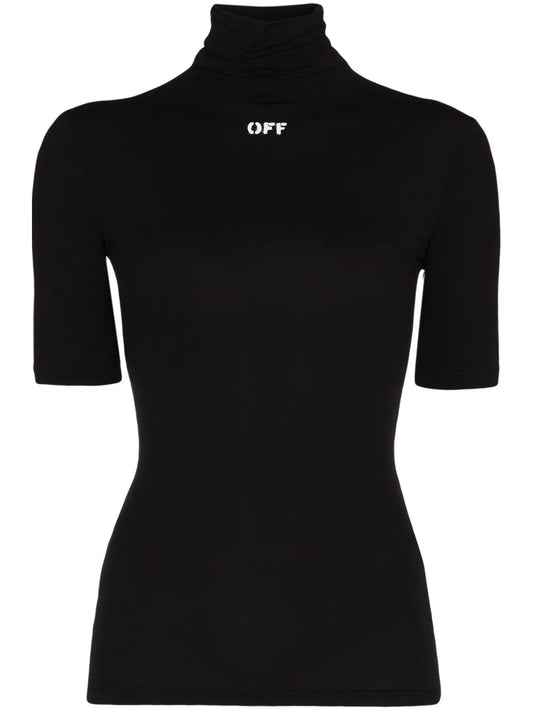 OFF-WHITE WOMEN Off Stamp Sec Skin S/S Turtle Black/White