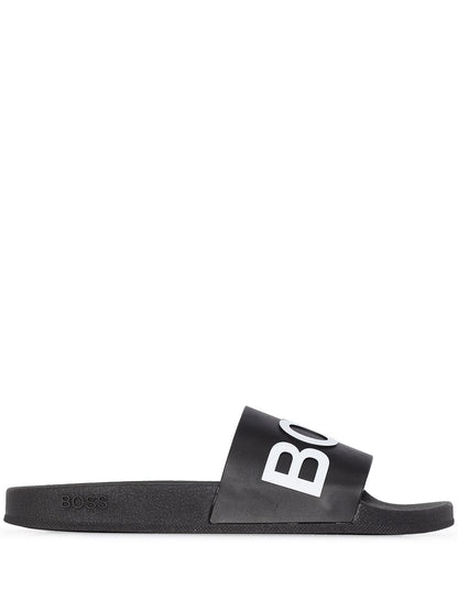 BOSS Boss logo slides Black