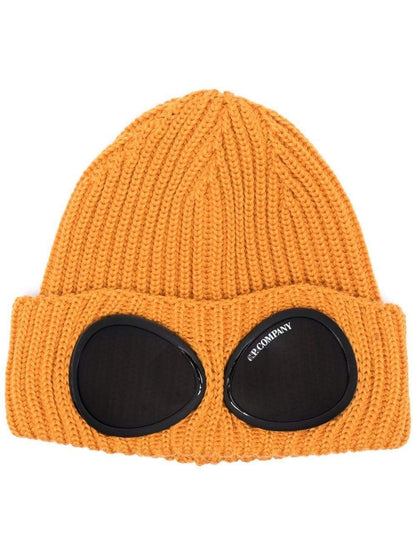 C.P. COMPANY Goggle Knit Beanie Yellow