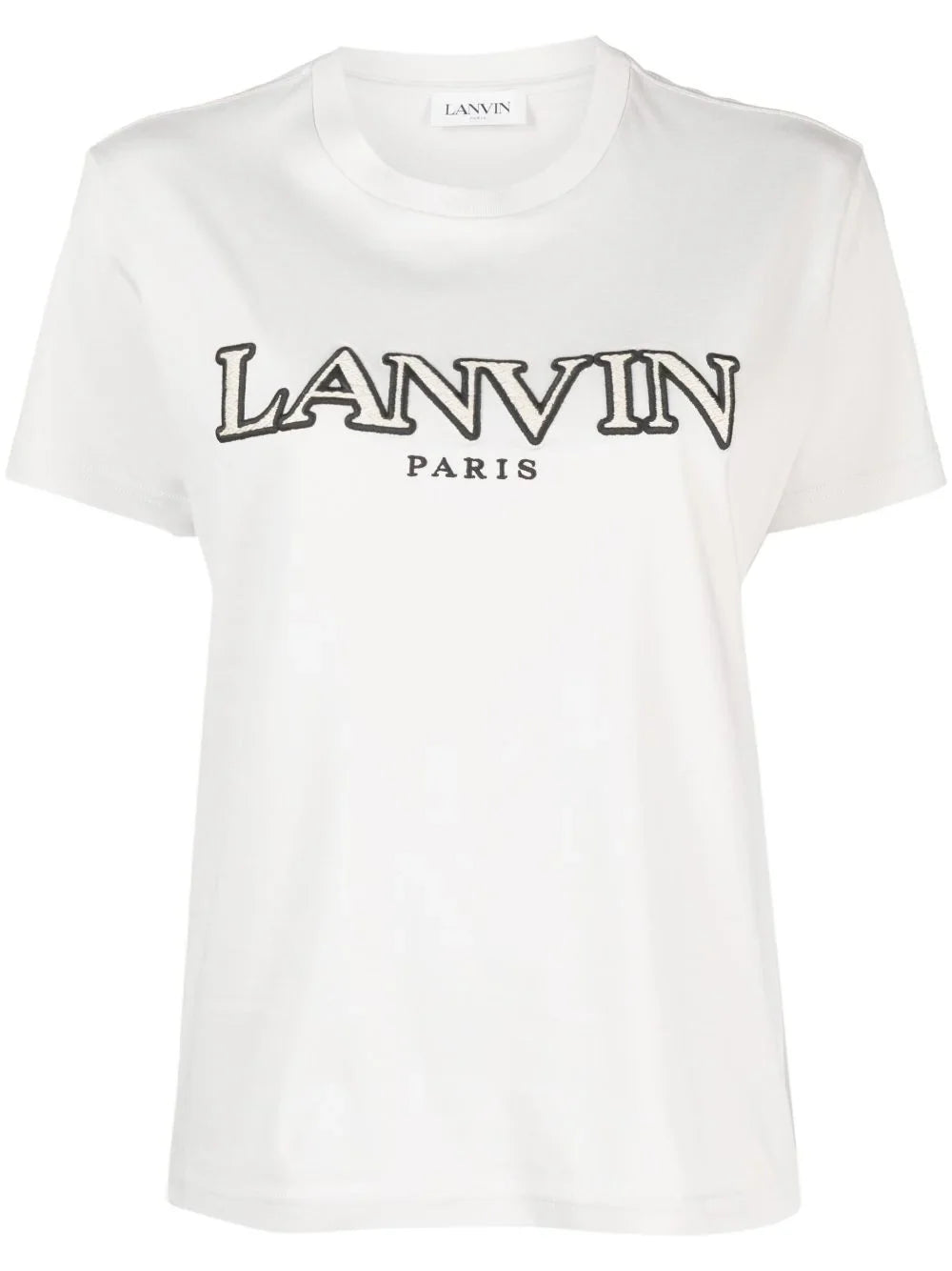 LANVIN WOMEN Embroidered Logo T-shirt White