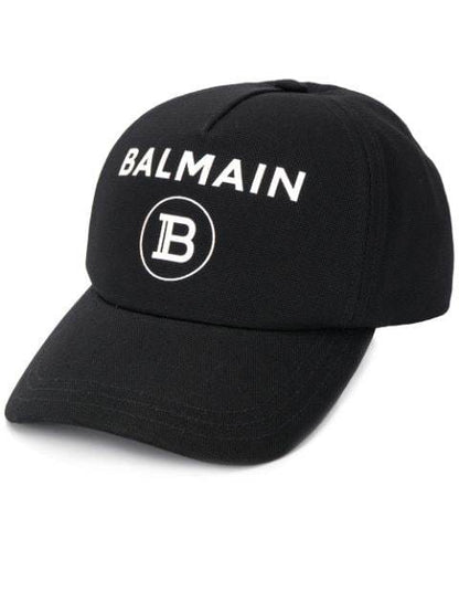 BALMAIN Logo Baseball Cap Black