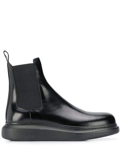 ALEXANDER MCQUEEN Hybrid Chelsea Boots Black