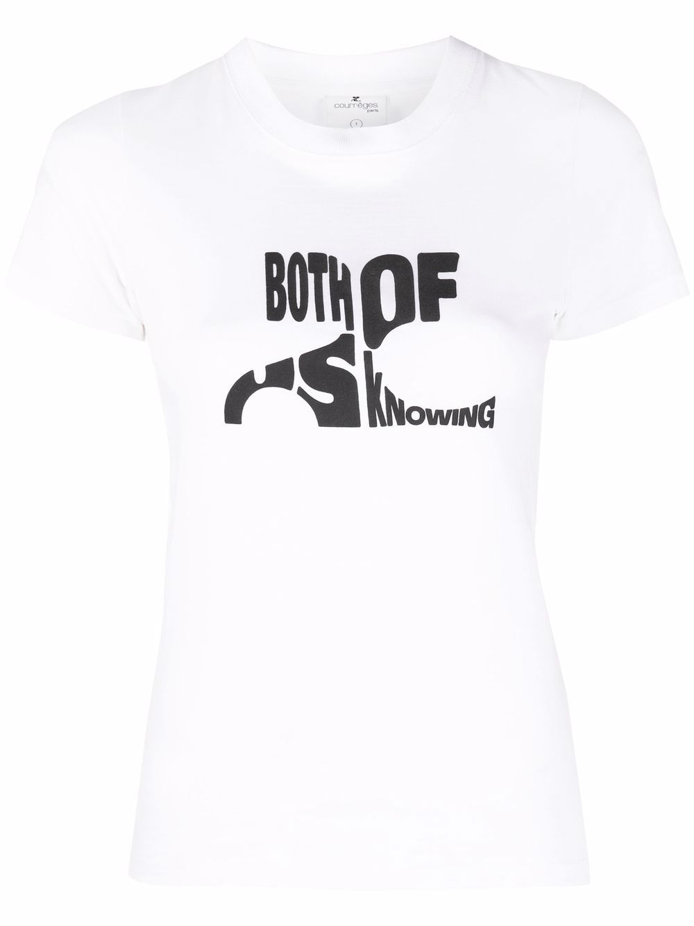 COURRÈGES WOMEN Both Of Us Knowing T-Shirt White
