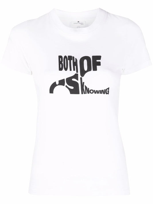 COURRÈGES WOMEN Both Of Us Knowing T-Shirt White