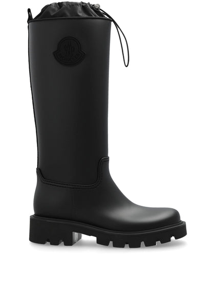 MONCLER WOMEN Kickstream High Rain Boots Black