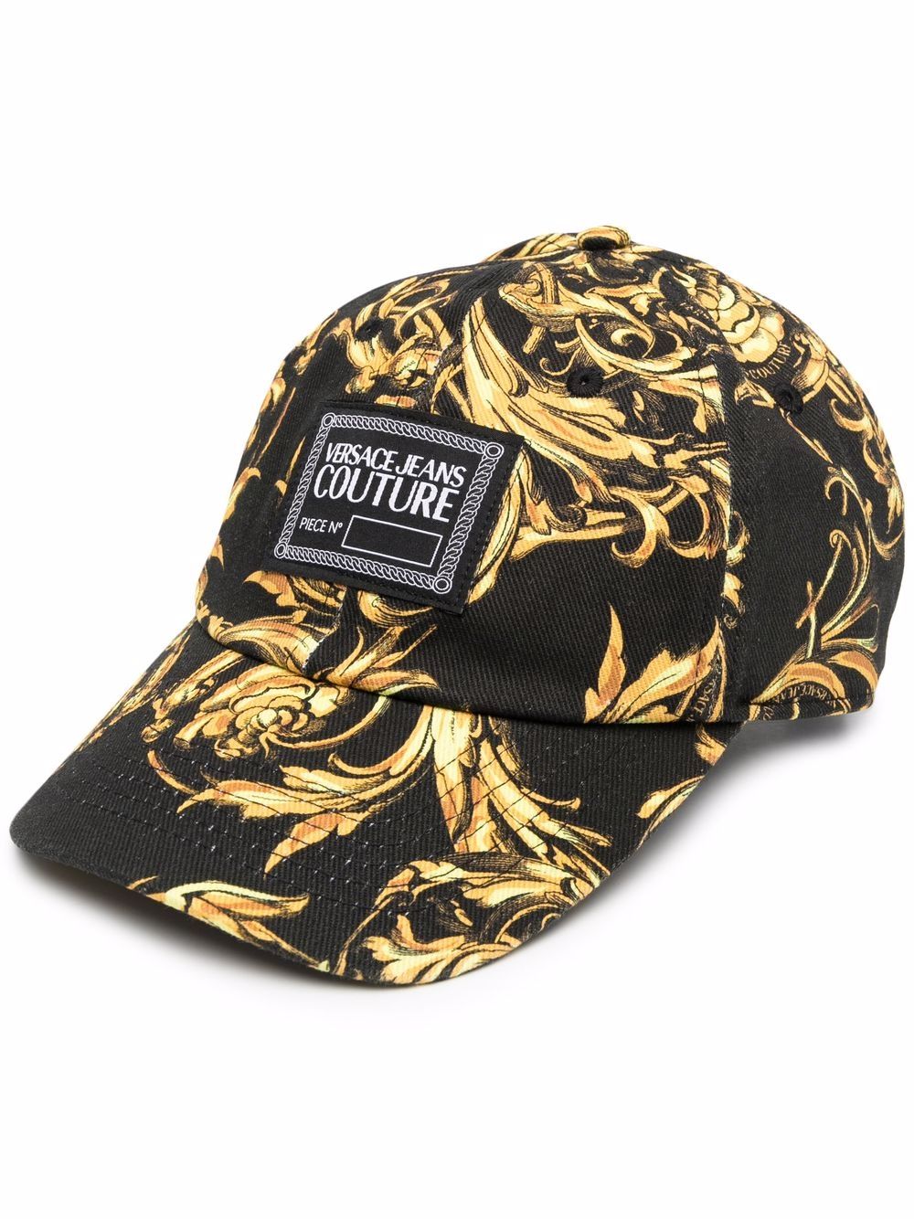 VERSACE Baroque Logo Cap Black