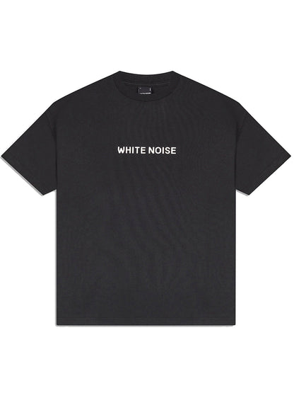 WHITE NOISE Classic Logotype T-shirt Black