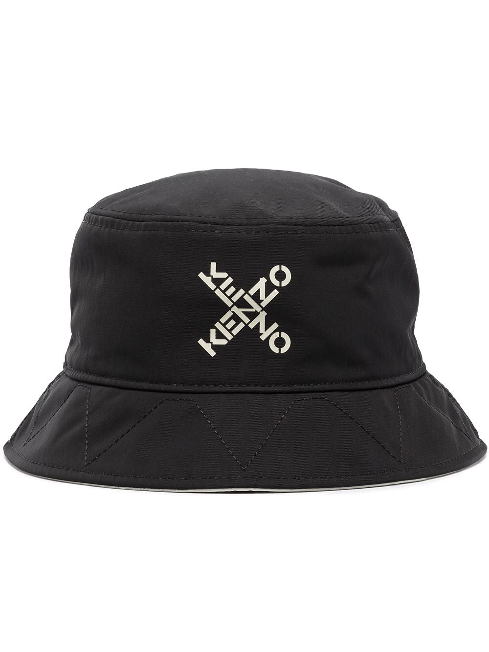 KENZO Cross Logo Bucket Hat Black