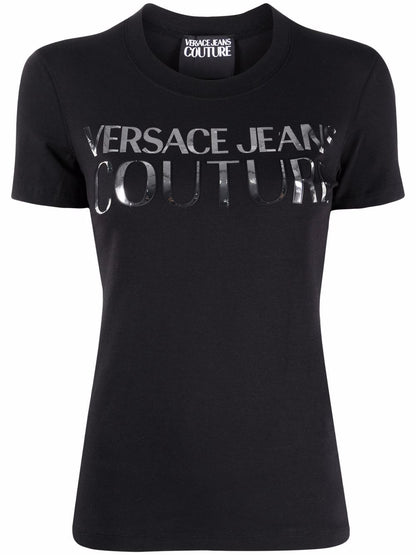 VERSACE WOMEN Logo T-Shirt Black
