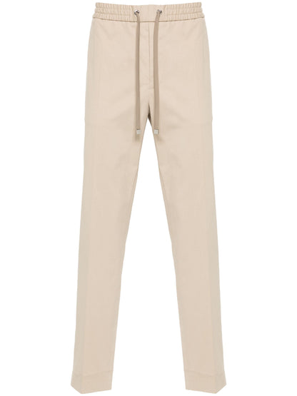 MONCLER Straight Leg Trousers Beige