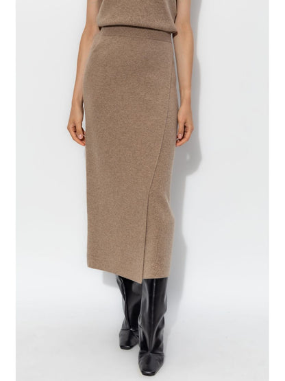 MAX MARA WOMEN Umbria Knitted Skirt Brown