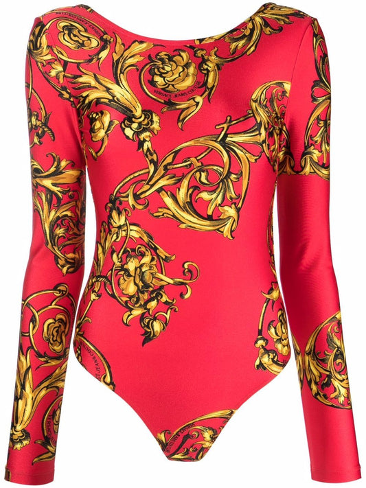 VERSACE WOMEN Baroque Print Red