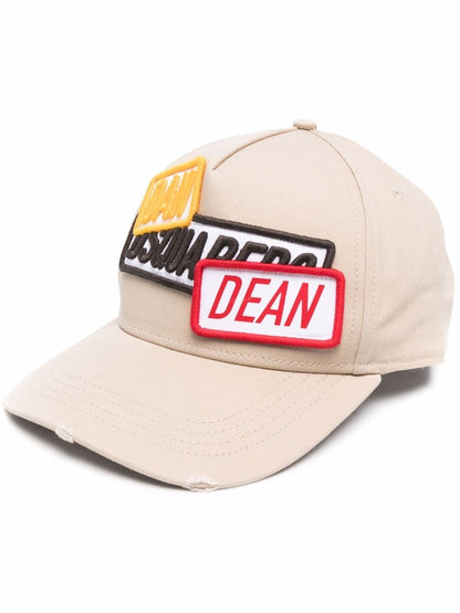 DSQUARED2 Logo-patch baseball cap Beige