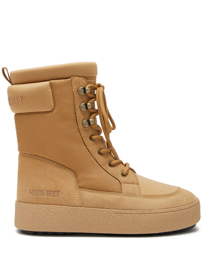 MOON BOOT WOMEN LTrack Padded Combat Boots Sand