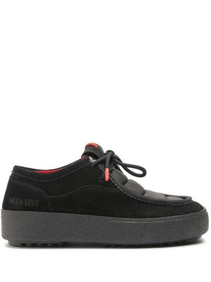 MOON BOOT MTrack Wallaby Padded Suede Sneakers Boots Black