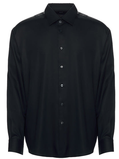 BOSS Kent Collar Long-Sleeved Shirt Black