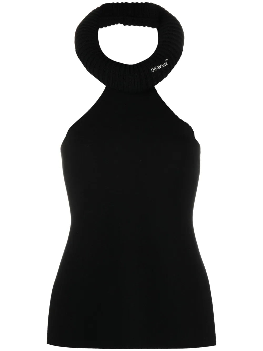 OFF-WHITE WOMEN Tubolar Open Back Tank Top Black