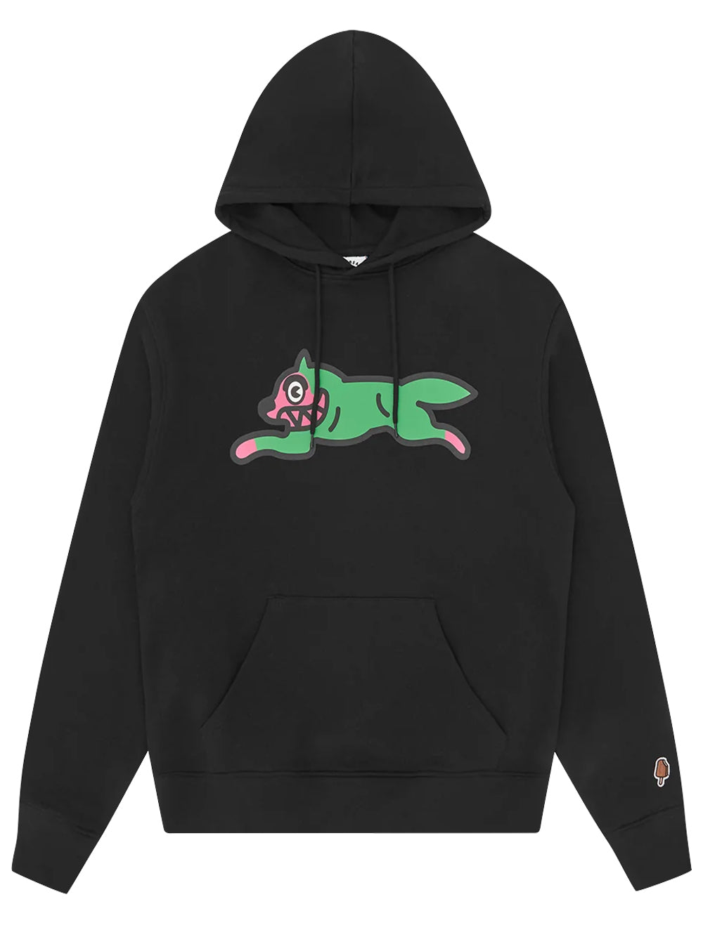 ICECREAM Running Dog Cotton-Jersey Hoodie Black