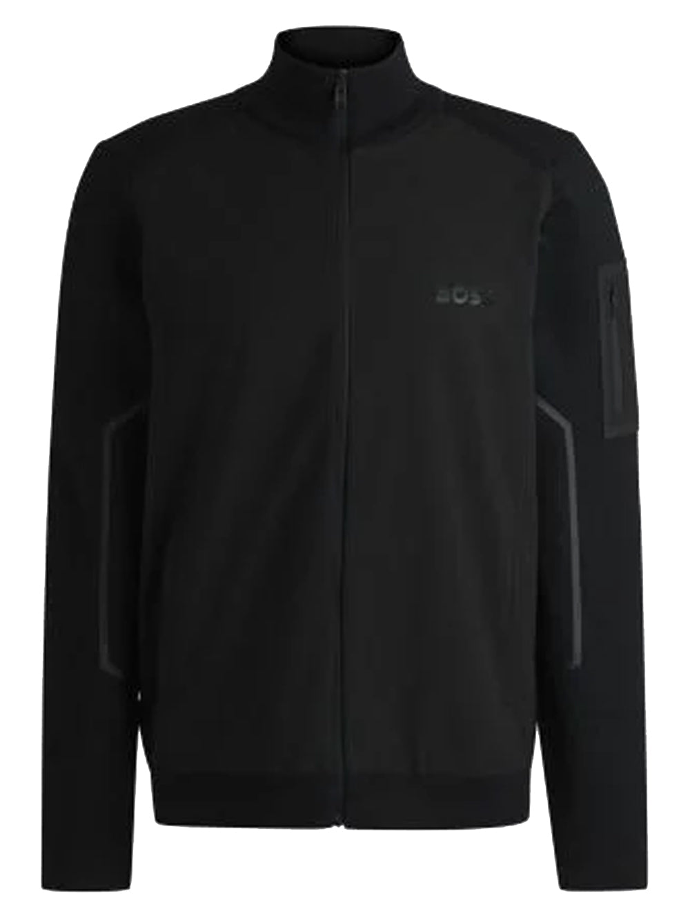 BOSS Zhino Logo Zip Up Jacket Black