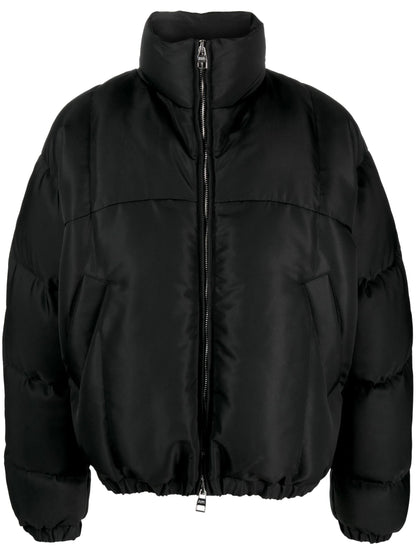ALEXANDER MCQUEEN Funnel Neck Padded Jacket Black