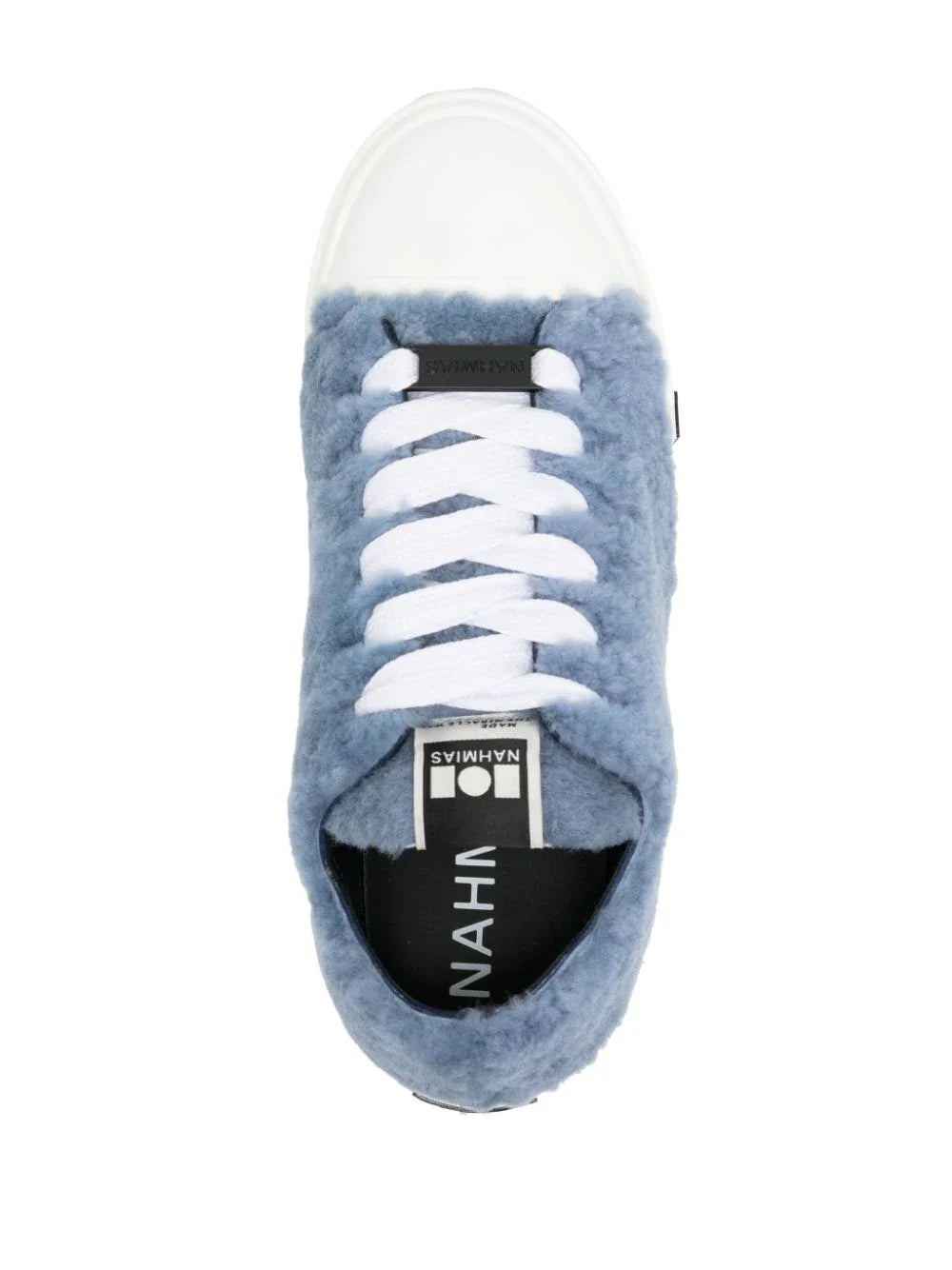 NAHMIAS Sherpa Five-O Logo-Patch sneakers Dusty Blue