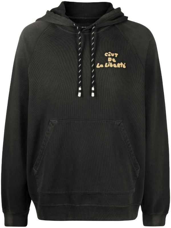 COUT DE LA LIBERTE Diddy French Terry Pullover Hoodie Vintage Black