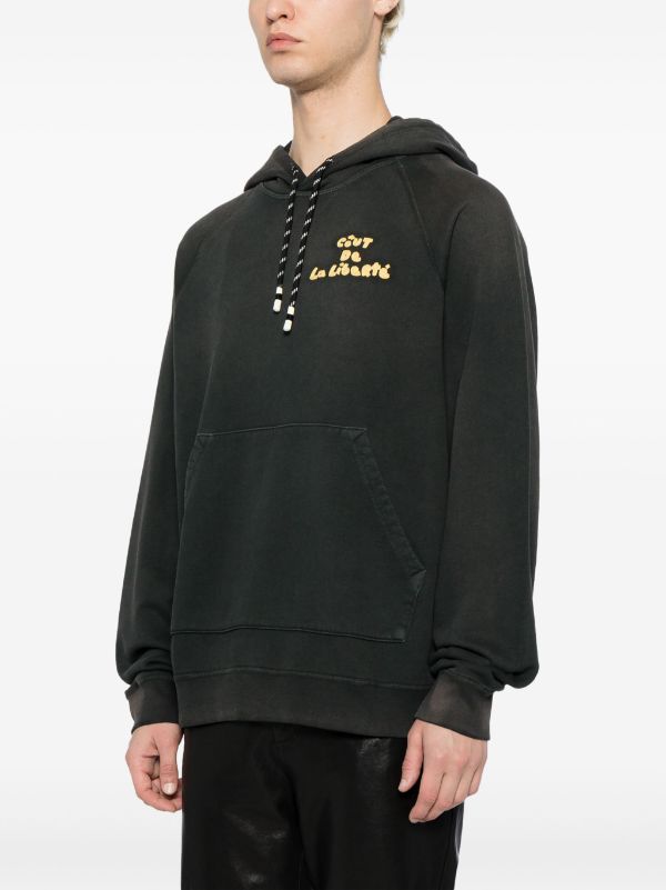 COUT DE LA LIBERTE Diddy French Terry Pullover Hoodie Vintage Black