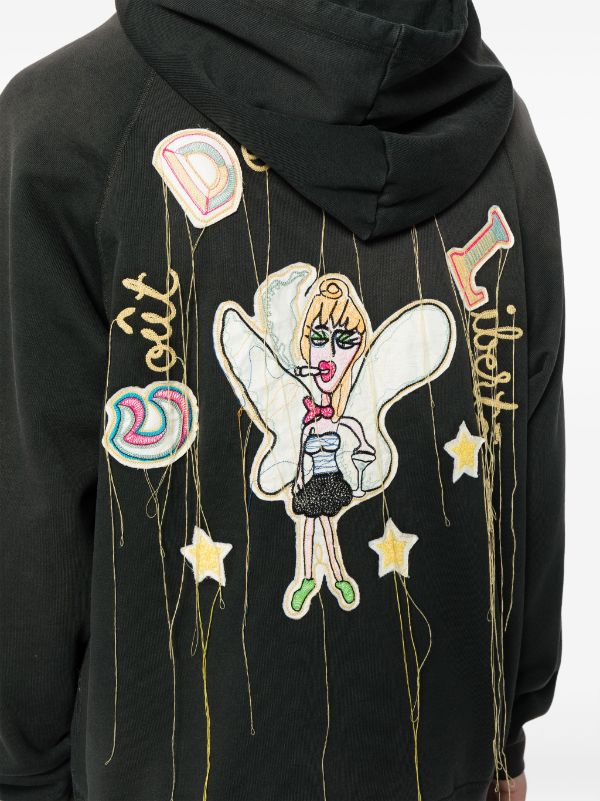 COUT DE LA LIBERTE Diddy French Terry Pullover Hoodie Vintage Black