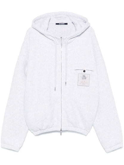 JACQUEMUS Le Hoodie Torneo Hoodie Heather Grey