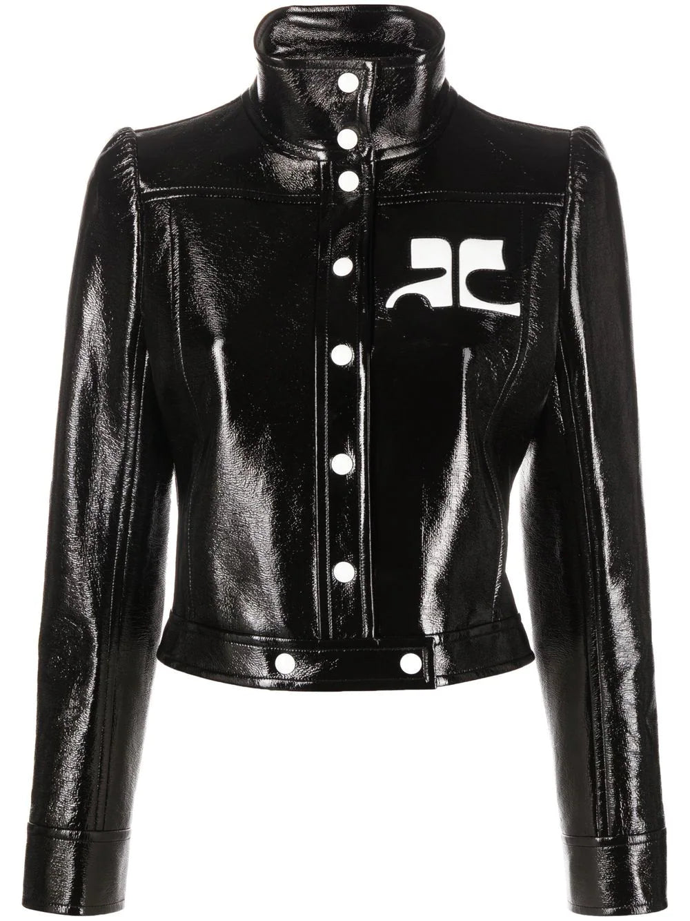 COURRÉGES WOMEN Vinyl Reedition Jacket Black
