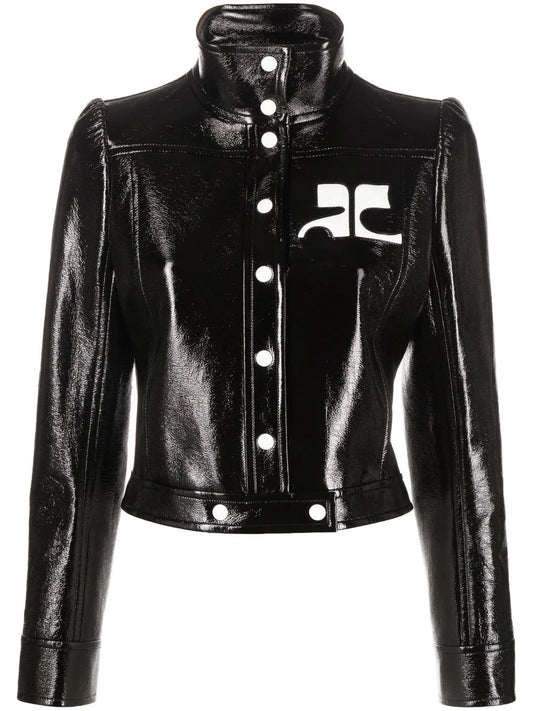 COURRÉGES WOMEN Vinyl Reedition Jacket Black