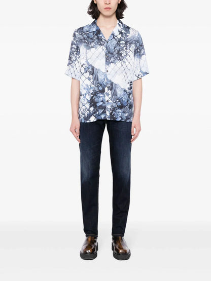 DIESEL 2023 D-Finitive 009zs Mid-Rise Straight-Leg Denim Jeans Dark Blue