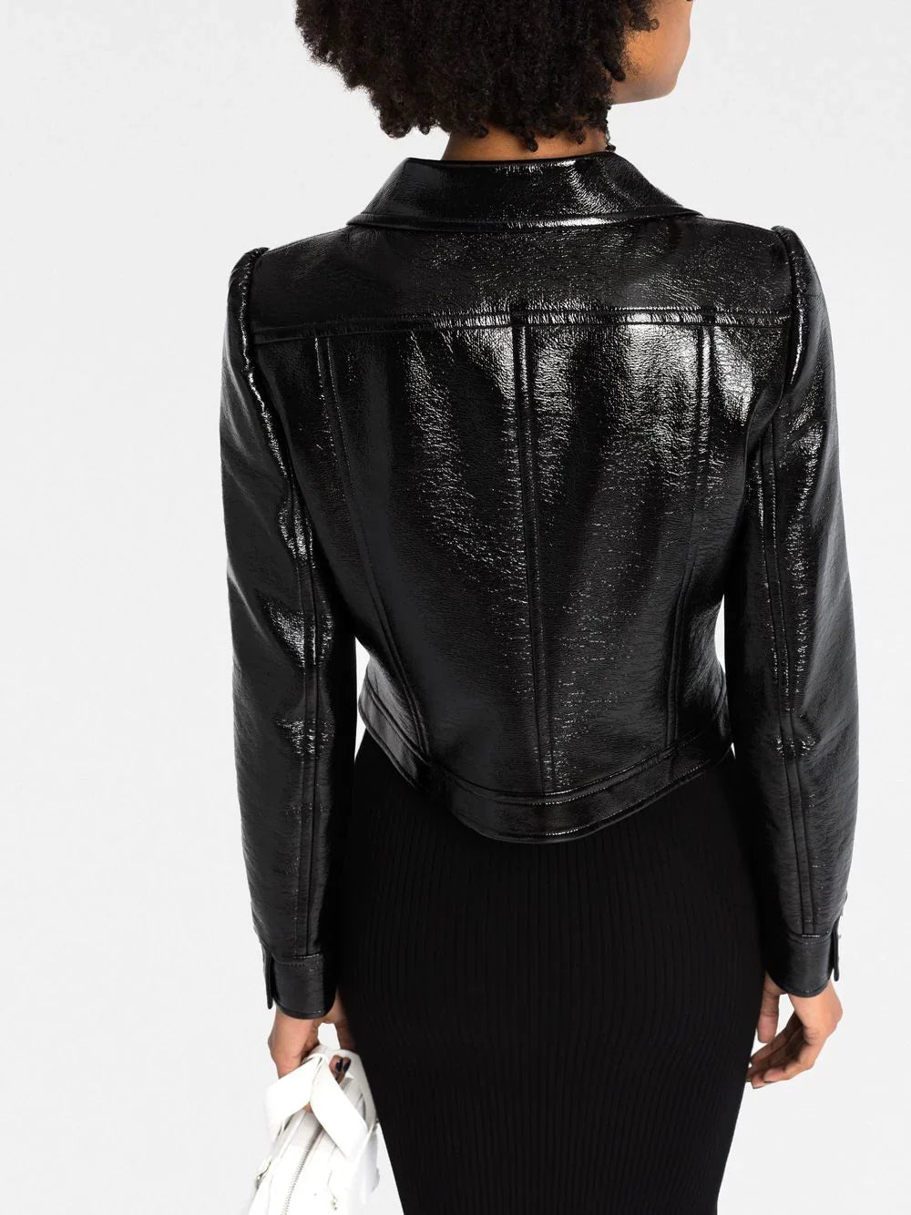 COURRÉGES WOMEN Vinyl Reedition Jacket Black
