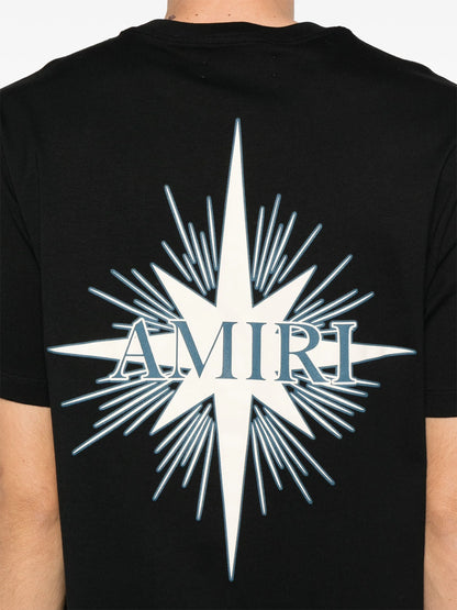 AMIRI C/O Starburst Print Cotton T-Shirt Black