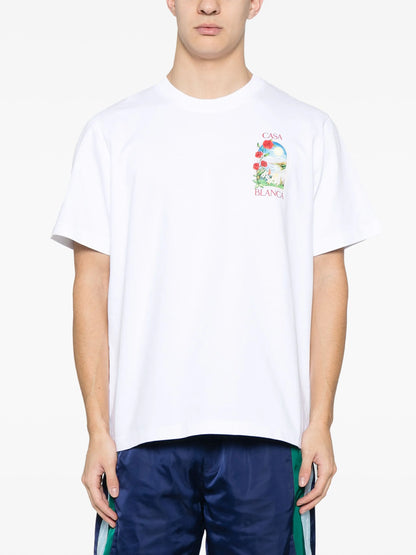 CASABLANCA LA Days Printed T-Shirt White