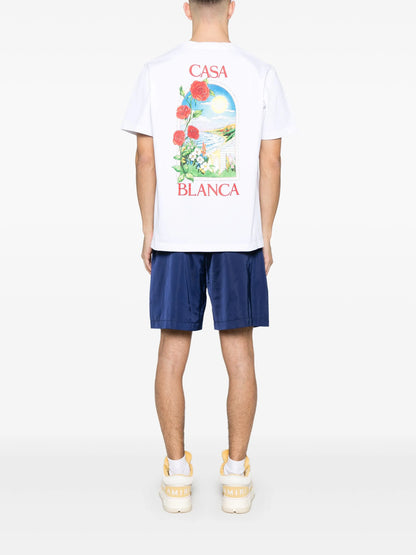 CASABLANCA LA Days Printed T-Shirt White