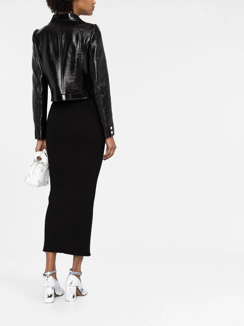 COURRÉGES WOMEN Vinyl Reedition Jacket Black