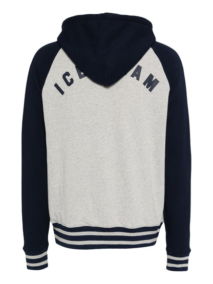 ICECREAM Cones & Bones Zip Through Hoodie Grey Navy
