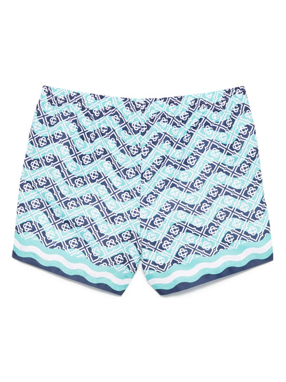 CASABLANCA Printed Swim Shorts Monogram Green