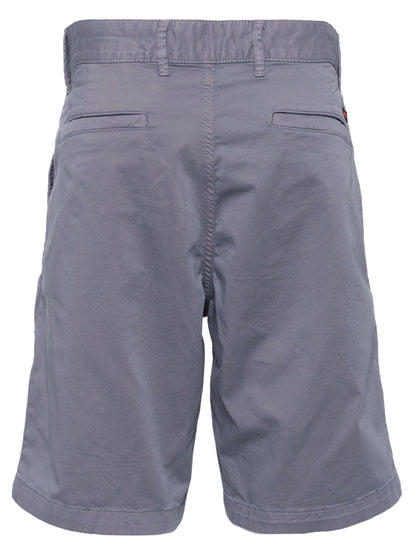 BOSS Slim-fit Shorts In Stretch-cotton Twill Navy