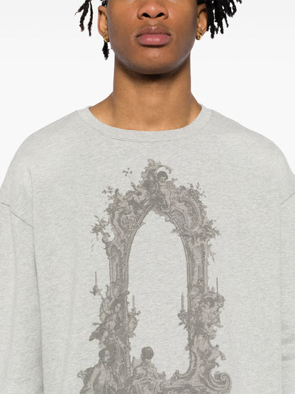 WHO DECIDES WAR ARC Mirror Pullover Sweatshirt Vintage Grey