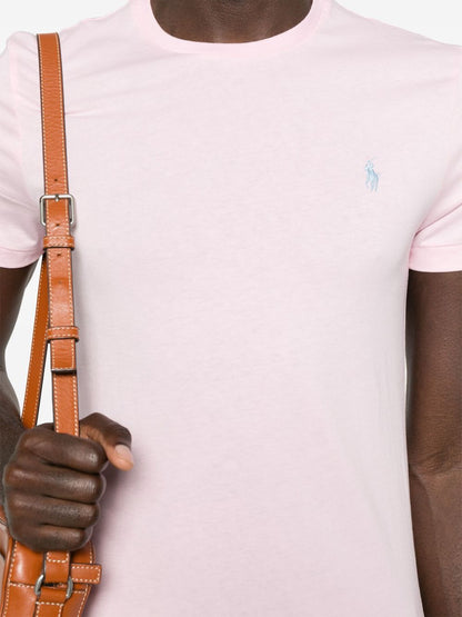 RALPH LAUREN Logo-detail Short-sleeved T-shirt Pink
