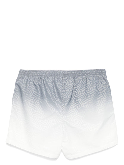 CASABLANCA Printed Swim Jacquard Shorts Gradient Grey