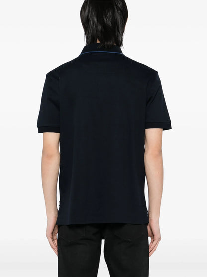 BOSS H-Prout 59 Cotton Polo Shirt Navy