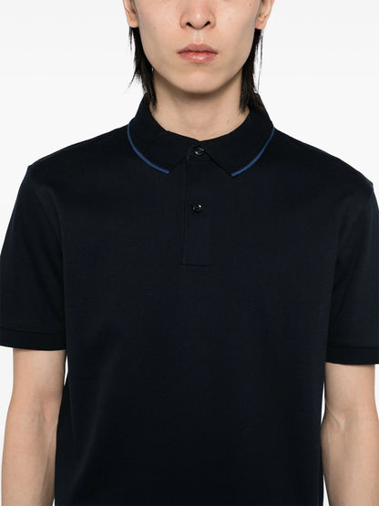 BOSS H-Prout 59 Cotton Polo Shirt Navy