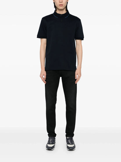BOSS H-Prout 59 Cotton Polo Shirt Navy