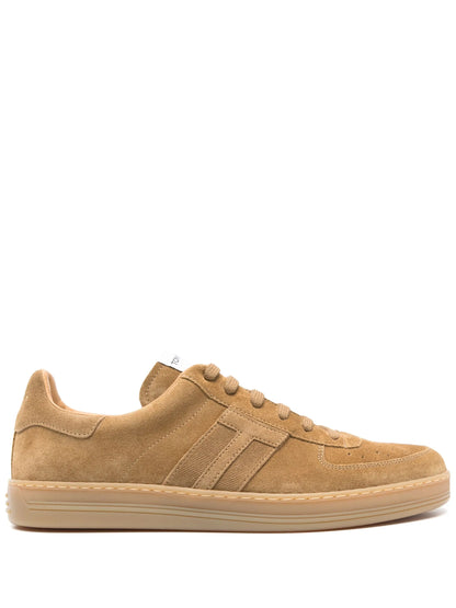 TOM FORD Cambridge Suede Sneakers Low-Top Trainers Camel Brown