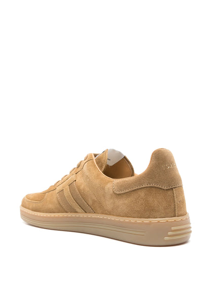 TOM FORD Cambridge Suede Sneakers Low-Top Trainers Camel Brown