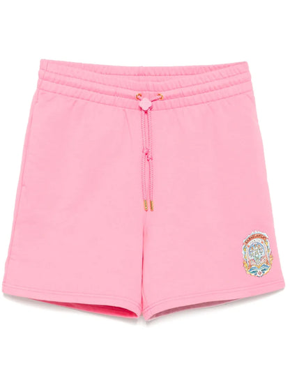 CASABLANCA Casa Way Skate Printed Sweat Shorts Bright Pink